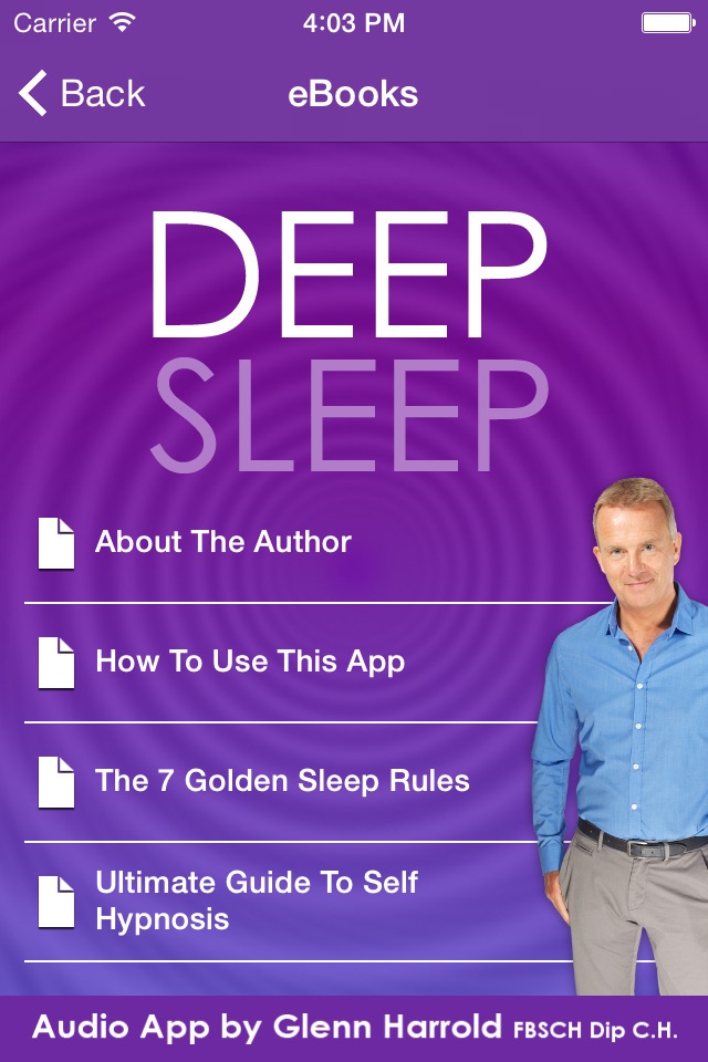 Deep Sleep by Glenn Harrold, a Self-Hypnosis Meditation for Relaxation screenshot 4