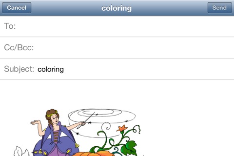 Cinderella. Coloring book for children screenshot 4
