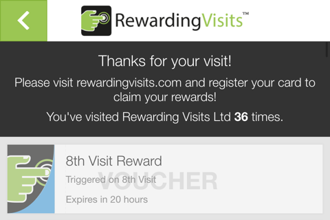 Touchpoint for Rewarding Visits screenshot 2