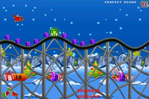 A Santa Roller Coaster Frenzy - Downhill Christmas Rollercoaster Game PRO screenshot 4