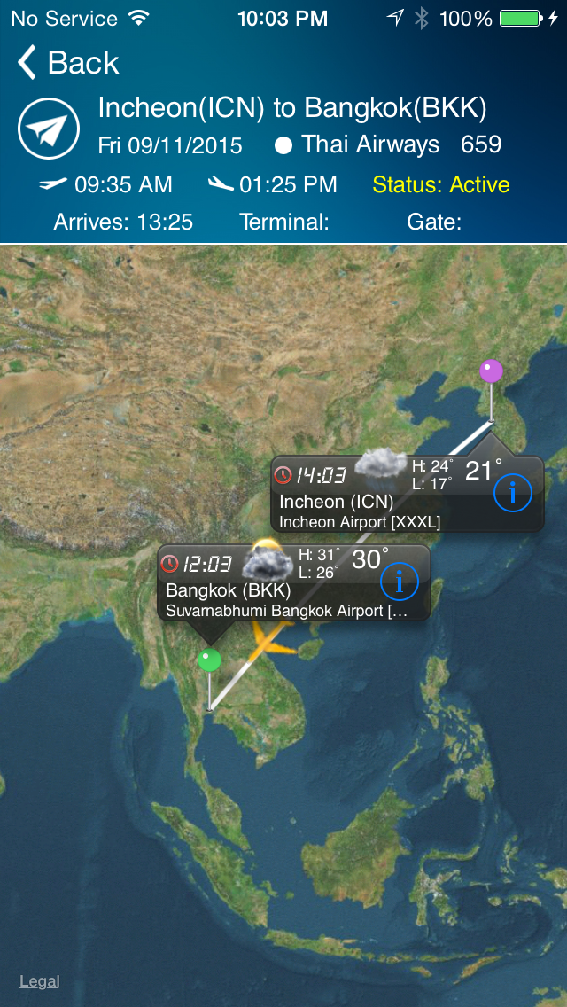 Bangkok Airport Pro (BKK) Flight Tracker air radar Thai Bangkok Asia Screenshot 1