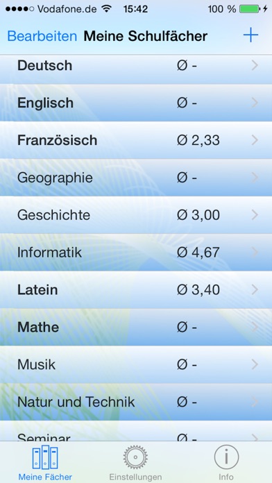How to cancel & delete Notendurchschnitt: Meine Schulnoten / Meine Punkte from iphone & ipad 1