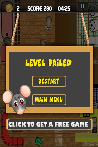 A Restaurant Mouse Race Tap Hunter Free screenshot 4