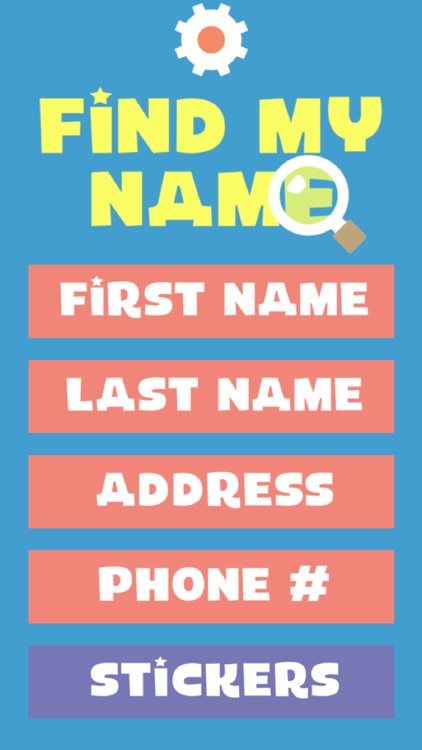 Find My Name - Teach your children to recognize their own name, address and phone number in case of emergency!