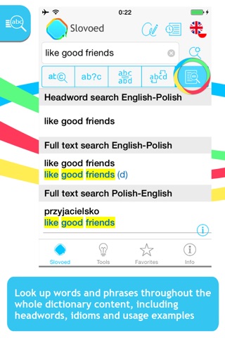 English <-> Polish Slovoed Classic talking dictionary screenshot 2