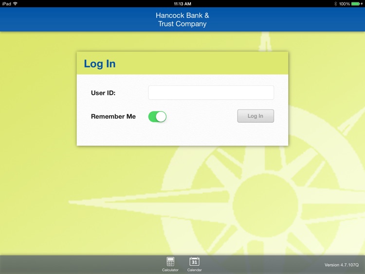 Hancock Bank & Trust Company for iPad