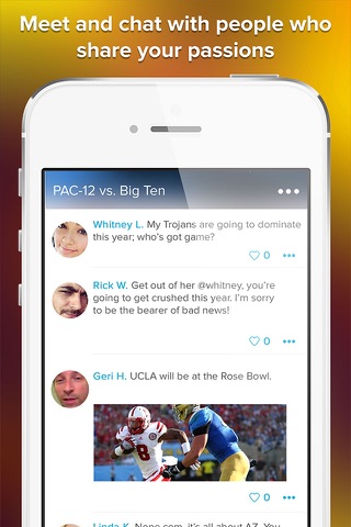 College Gameday Sports Chat and Fan Community screenshot 3