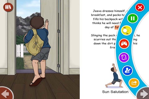 Jeeva Finds Courage - Yoga stories for children with yoga practice for kids and interactive learning and memorization screenshot 4