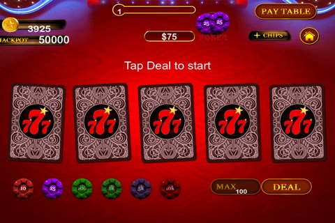 777 Best Lottery Poker Bash - world casino gambling card game screenshot 2