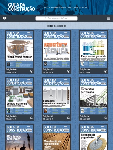 Screenshot of Guia da Construção.