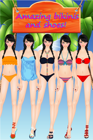 Bikini Fashion Dress Up and Make Up Game screenshot 2