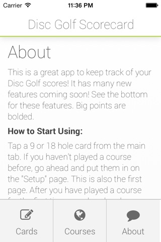 Score Card for Disc Golf screenshot 3