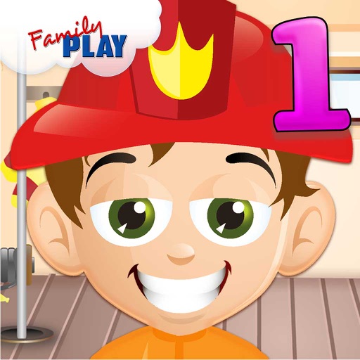 Fire Fighter Kid Goes to School: First Grade Learning Games iOS App