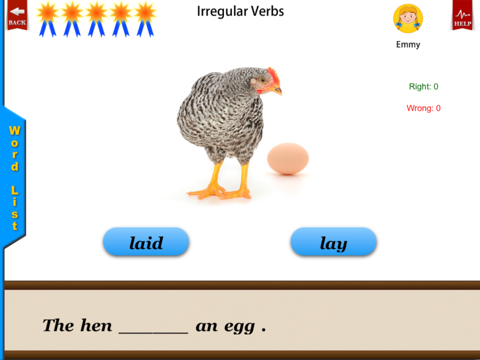 English Irregular Verbs - Language Art Vocabulary  - náhled