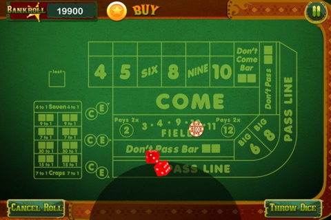 Craps:Casino-Master Deluxe screenshot 4