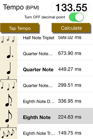 Tempo Delay Calc screenshot 4