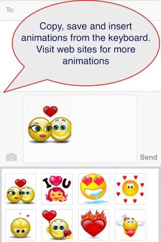 Emoji emoticon & animated gif 3D search keyboard IP screenshot 2