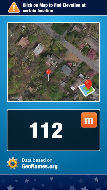 Map Elevation and Altitude Tool for Height Measure