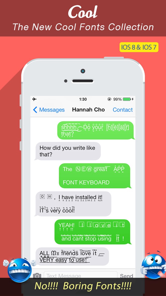 Font Keyboard Free - New Text Styles & Emoji Art Font For Texting的使用截图[1]