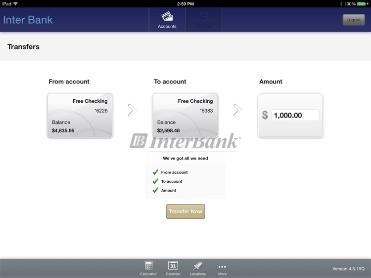InterBank for iPad screenshot-3