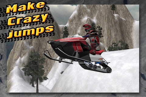 Arctic Fury 3D Off-Road Snowmobile Parking Extreme - Snow Mountain Stunt Racing Simulator FREE screenshot 2