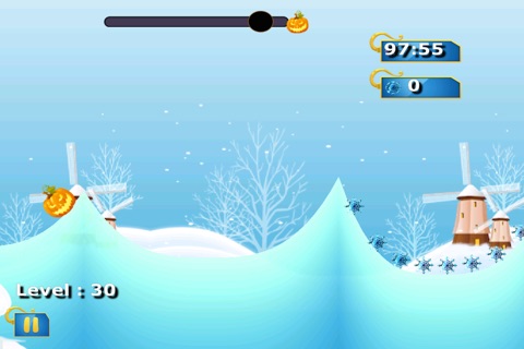 Pumpkin Head Skier - Cool Creature Escape Run Paid screenshot 4
