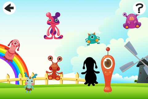 A Cute Monsters Shadow Game to Play and Learn for Children screenshot 4