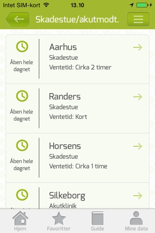 Akuthjælp screenshot 2