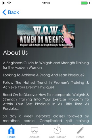 WOW:A Beginners Guide to Weights and Strength Training for the Modern Woman screenshot 2