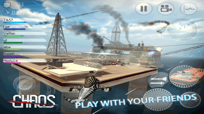 Screenshot from CHAOS Combat Copters HD - #1 Multiplayer Helicopter Simulator 3D