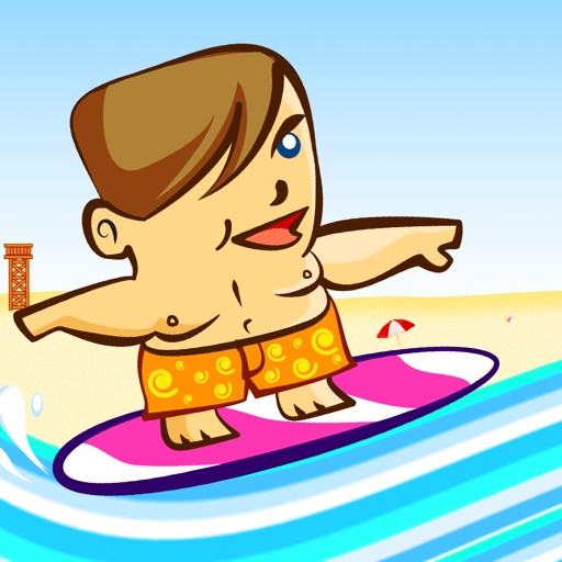 Awesome Wave Surfer Boy - play speed racing sport game icon