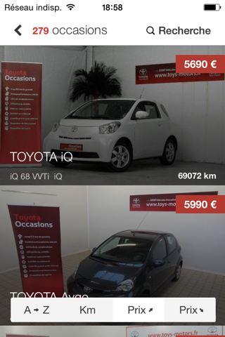 Toyota Toys Motors screenshot 2