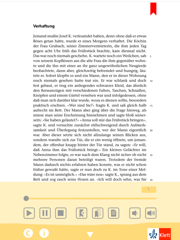 Der Proceß von Kafka -  Edition.Hörbuch  Deutsch-Lektüren zum Lesen und Hören von Klett für Oberstufe und Abitur mit Zusatzmaterialien screenshot 2