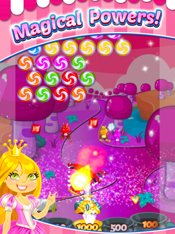 Little Pink Princess Candy Quest - Bubble Shooter Gameのおすすめ画像1