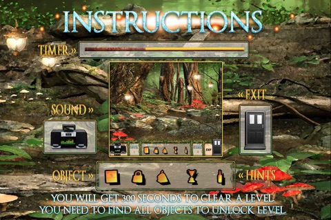 Hidden Objects Enchanted Forest Fantasy Kids Game (iPad Edition) screenshot 2