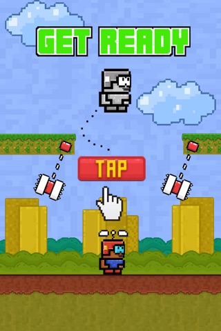 Swing Mine - Cool Pixel Heli-Copter Action Game screenshot 3