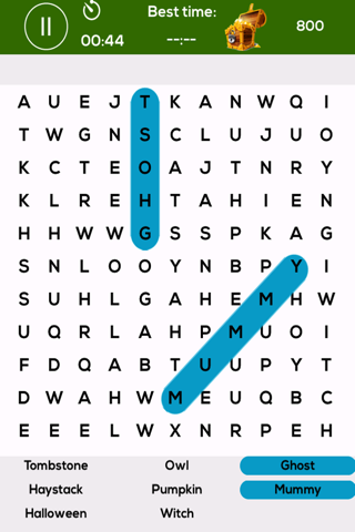 Halloween word search Free screenshot 3