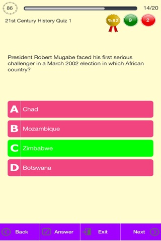 Millennium History Quizzes screenshot 2