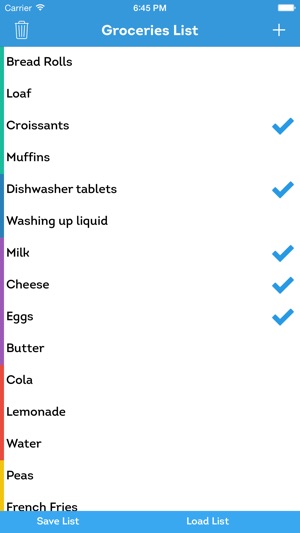 Groceries List