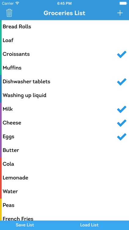 Groceries List