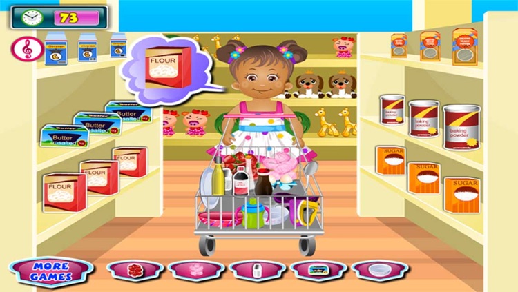 Little Girl Chef : Shopping & Cook Herself