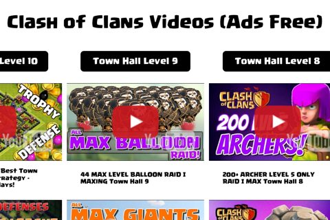 Videos "for Clash of Clans" - Guide, Funny, Tutorial screenshot 3