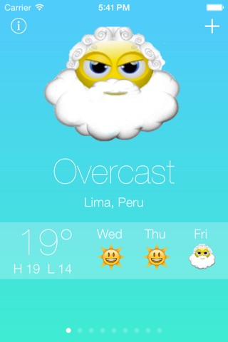 Emoji Weather - Fun emoji and emoticon weather reports and forecast screenshot 2