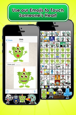 Emoji Kingdom 13  Skull Halloween Emoticon Animated for iOS 8 screenshot 3