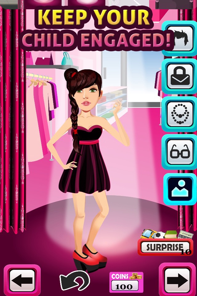 My Modern College Girl Fashion Boutique Mall Life Dress Up Game screenshot 2
