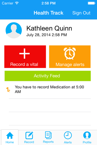 HealthTrack - Mobile Patient Monitoring and Reporting System screenshot 2