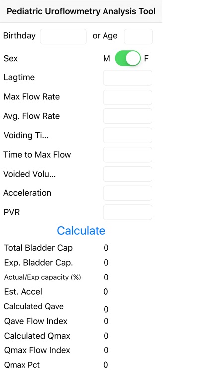 Pediatric Uroflowmetry Analysis Tool