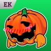 Emoji Kingdom 15 Pumpkin Halloween Emoticon Animated for iOS 8