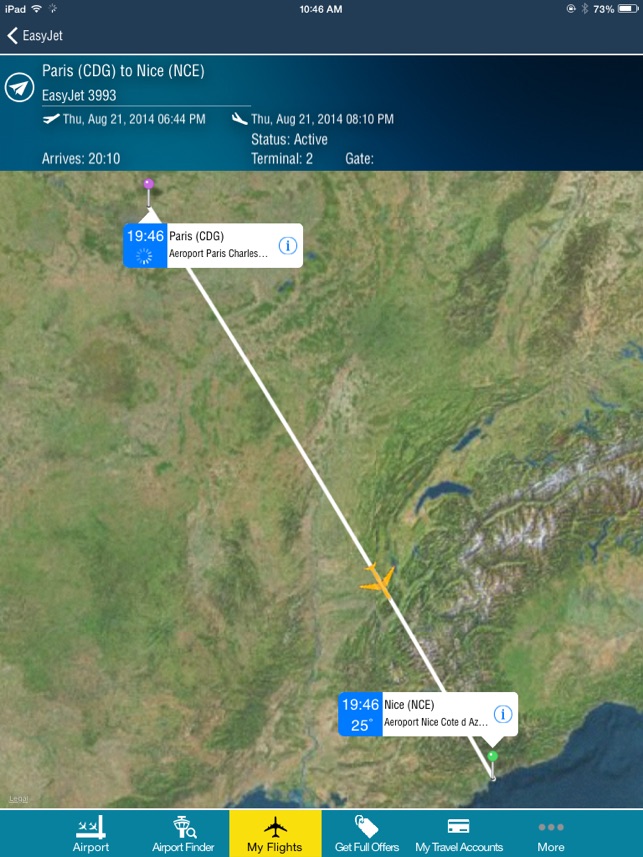 Nice Côte d'Azur Airport + Flight Tracker HD air NCE France(圖1)-速報App