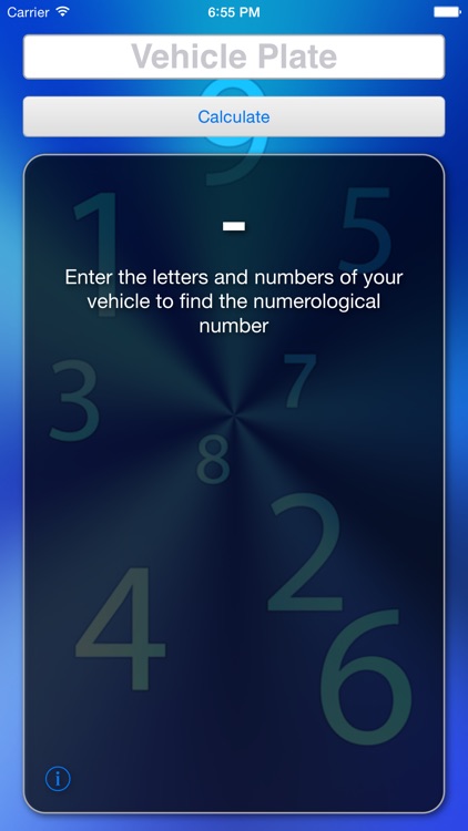 Numerology for car plates